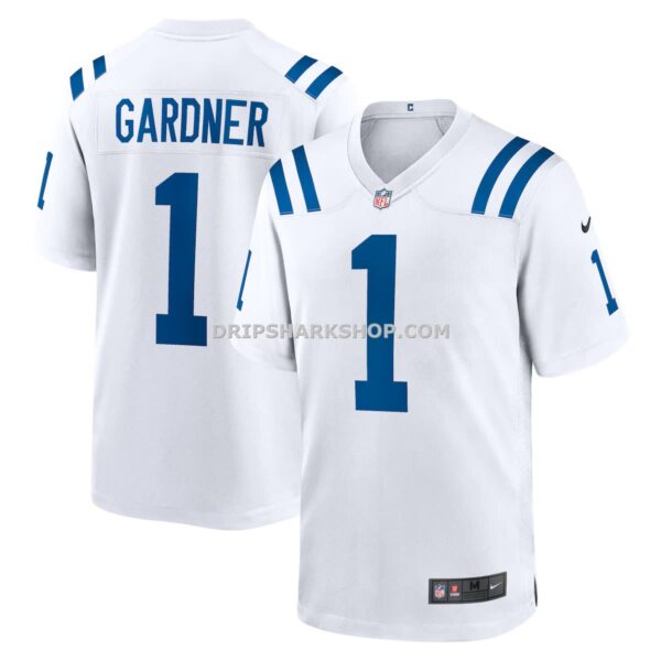 Mens Nike Ahmad Sauce Gardner White Indianapolis Colts Game Jersey