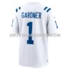 Mens Nike Ahmad Sauce Gardner White Indianapolis Colts Game Jersey