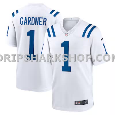 Mens Nike Ahmad Sauce Gardner White Indianapolis Colts Game Jersey