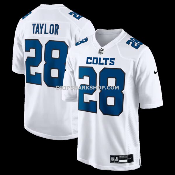 Mens Nike Jonathan Taylor Tundra White Indianapolis Colts Fashion Game Jersey