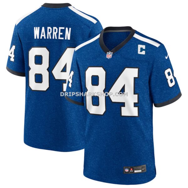 Mens Nike Tyler Warren Heather Royal Indianapolis Colts Alternate 2 Indiana Nights Game Jersey