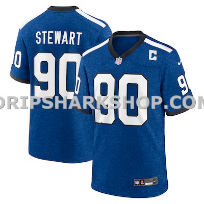 Mens Nike Grover Stewart Blue Indianapolis Colts Alternate Game Jersey