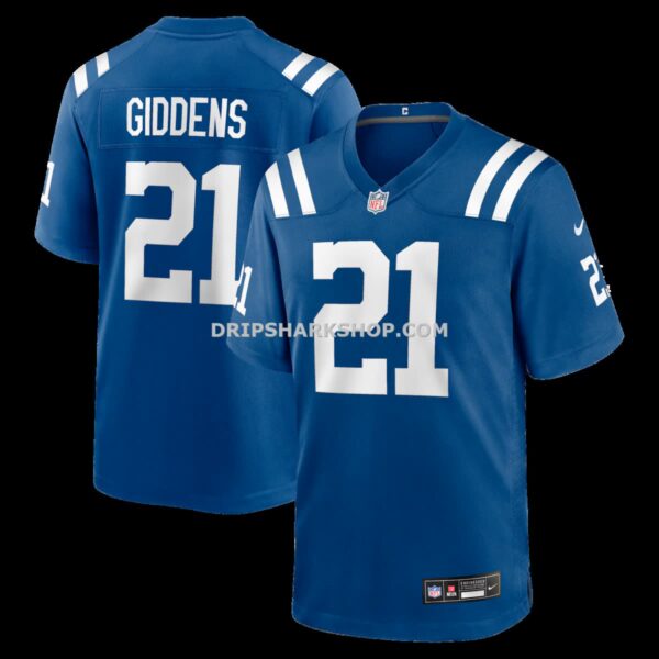 Mens Nike Dj Giddens Royal Indianapolis Colts Team Game Jersey