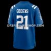Mens Nike Dj Giddens Royal Indianapolis Colts Team Game Jersey