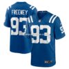 NFL142736G04-395d32 Mens Nike Dwight Freeney Royal Indianapolis Colts Team Retired Player Game Jersey