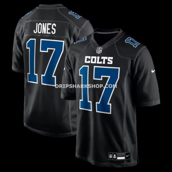 Mens Nike Daniel Jones Carbon Black Indianapolis Colts Fashion Game Jersey