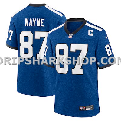 Mens Nike Reggie Wayne Blue Indianapolis Colts Retired Player Alternate Game Jersey