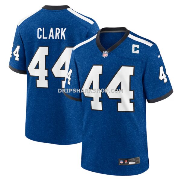Mens Nike Dallas Clark Blue Indianapolis Colts Retired Player Alternate Game Jersey