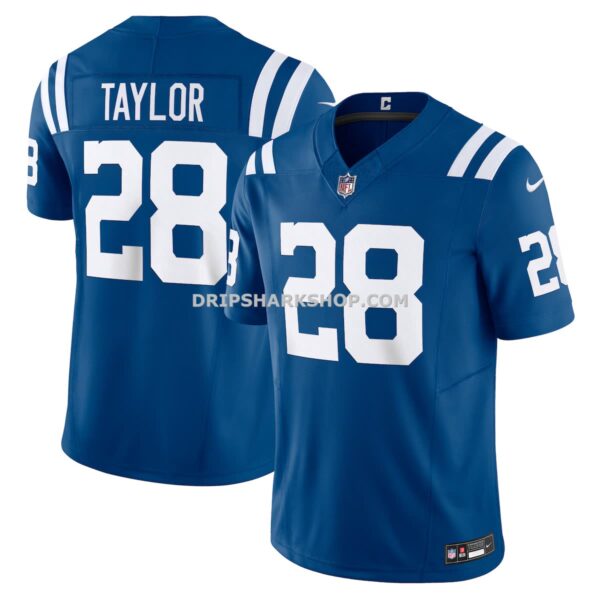 Mens Nike Jonathan Taylor Royal Indianapolis Colts Vapor Fuse Limited Jersey