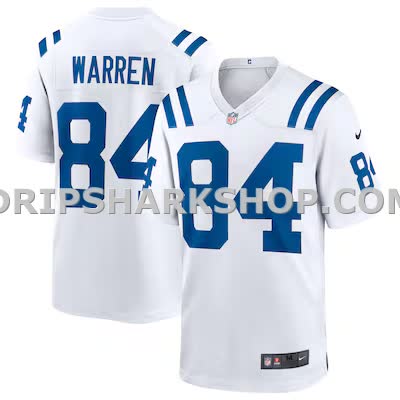 Mens Nike Tyler Warren White Indianapolis Colts Game Jersey
