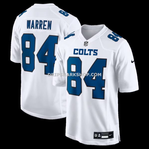 Mens Nike Tyler Warren Tundra White Indianapolis Colts Fashion Game Jersey