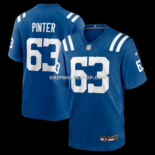 NFL144af1G04-863033 Mens Nike Danny Pinter Royal Indianapolis Colts Game Jersey