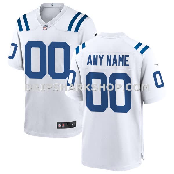 Mens Nike White Indianapolis Colts Custom Game Jersey Pi3889000