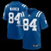 Mens Nike Tyler Warren Royal Indianapolis Colts Team Game Jersey
