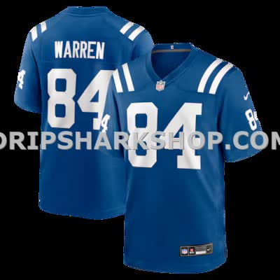 Mens Nike Tyler Warren Royal Indianapolis Colts Team Game Jersey