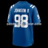 Mens Nike Eric Johnson Ii Royal Indianapolis Colts Team Game Jersey