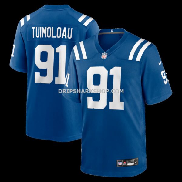 Mens Nike Jt Tuimoloau Royal Indianapolis Colts Team Game Jersey
