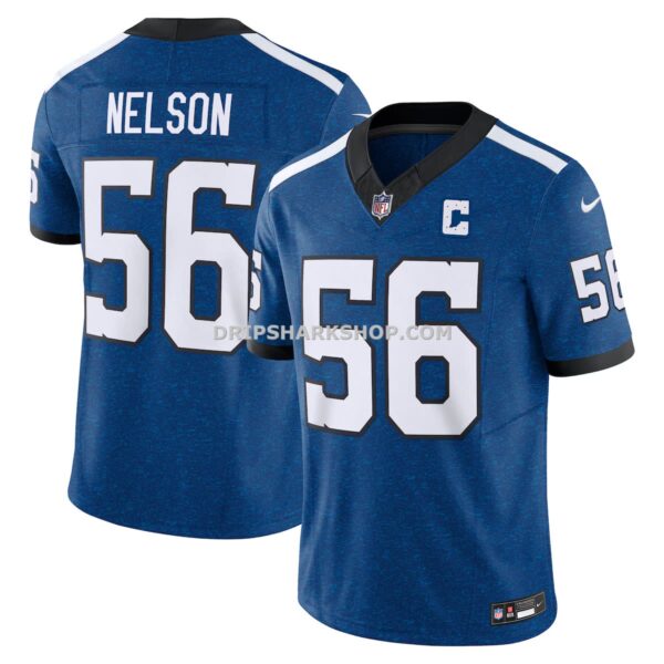 Mens Nike Quenton Nelson Blue Indianapolis Colts Vapor Fuse Limited Jersey