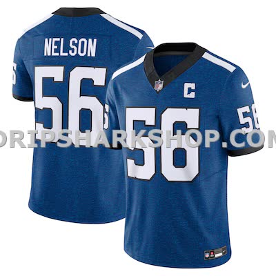 Mens Nike Quenton Nelson Blue Indianapolis Colts Vapor Fuse Limited Jersey