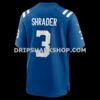 Mens Nike Spencer Shrader Royal Indianapolis Colts Team Game Jersey
