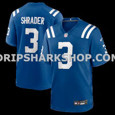 Mens Nike Spencer Shrader Royal Indianapolis Colts Team Game Jersey