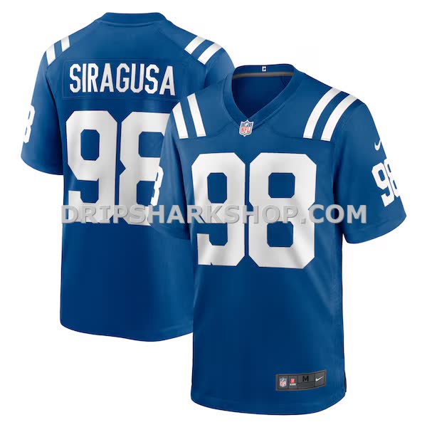 Mens Nike Tony Siragusa Royal Indianapolis Colts Game Retired Player Jersey Pi4972000