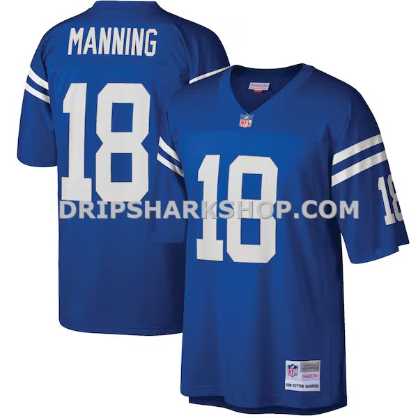 Mens Mitchell And Ness Peyton Manning Royal Indianapolis Colts Legacy Replica Jersey Pi3610000