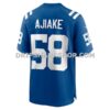 Mens Nike Austin Ajiake Royal Indianapolis Colts Game Jersey
