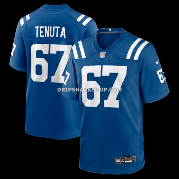 Mens Nike Luke Tenuta Royal Indianapolis Colts Team Game Jersey