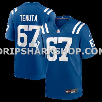 Mens Nike Luke Tenuta Royal Indianapolis Colts Team Game Jersey