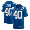 Mens Nike Jaylon Jones Royal Indianapolis Colts Team Game Jersey
