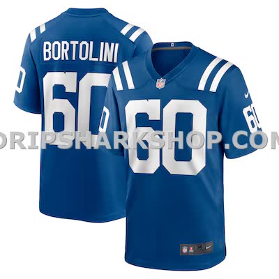 Mens Nike Tanor Bortolini Royal Indianapolis Colts Game Jersey