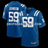 Mens Nike Buddy Johnson Royal Indianapolis Colts Team Game Jersey
