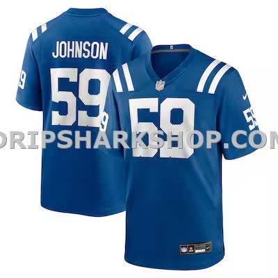 Mens Nike Buddy Johnson Royal Indianapolis Colts Team Game Jersey