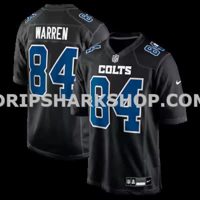 Mens Nike Tyler Warren Carbon Black Indianapolis Colts Fashion Game Jersey
