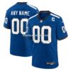 Mens Nike Blue Indiana Nights Indianapolis Colts Alternate Custom Game Jersey