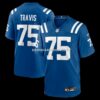 NFL14e908G04-62538d Mens Nike Jalen Travis Royal Indianapolis Colts Team Game Jersey