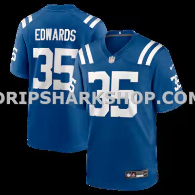 Mens Nike Johnathan Edwards Royal Indianapolis Colts Team Game Jersey