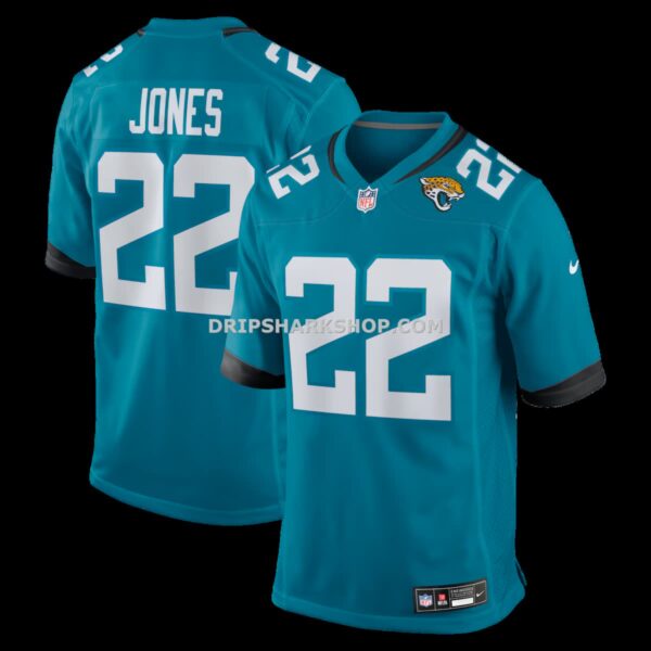 Mens Nike Jarrian Jones Teal Jacksonville Jaguars Team Game Jersey