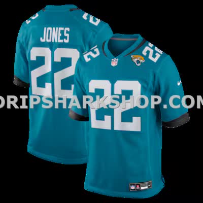 Mens Nike Jarrian Jones Teal Jacksonville Jaguars Team Game Jersey