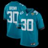 Mens Nike Montaric Brown Teal Jacksonville Jaguars Game Player Jersey