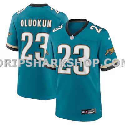 Mens Nike Foye Oluokun Teal Jacksonville Jaguars Prowler Throwback Player Game Jersey