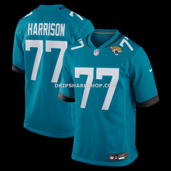 Mens Nike Anton Harrison Teal Jacksonville Jaguars Game Jersey