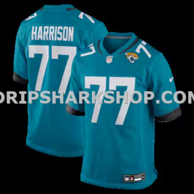 Mens Nike Anton Harrison Teal Jacksonville Jaguars Game Jersey