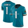 Mens Nike Travis Etienne Teal Jacksonville Jaguars Prowler Throwback Vapor Fuse Limited Jersey