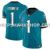 Mens Nike Travis Etienne Teal Jacksonville Jaguars Prowler Throwback Vapor Fuse Limited Jersey