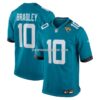 Mens Nike Carter Bradley Teal Jacksonville Jaguars Team Game Jersey