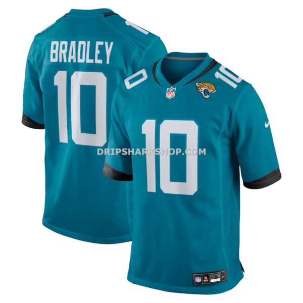 Mens Nike Carter Bradley Teal Jacksonville Jaguars Team Game Jersey