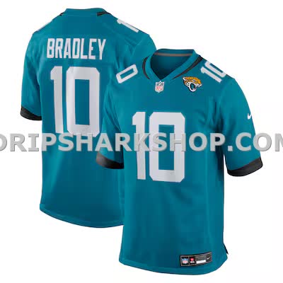 Mens Nike Carter Bradley Teal Jacksonville Jaguars Team Game Jersey