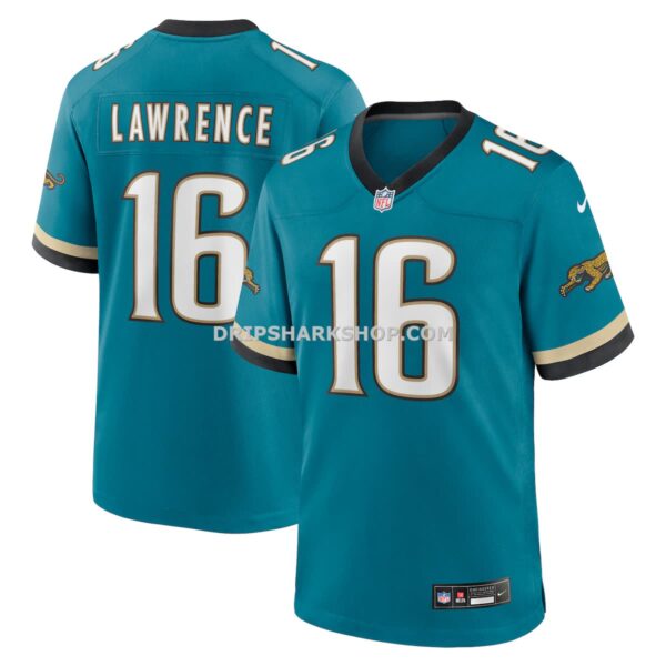 Mens Nike Trevor Lawrence Teal Jacksonville Jaguars Prowler Throwback Player Game Jersey